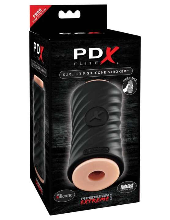 Priser på PIPEDREAM PDX ELITE SURE GRIP SILICONE STROKER MASTBATOR