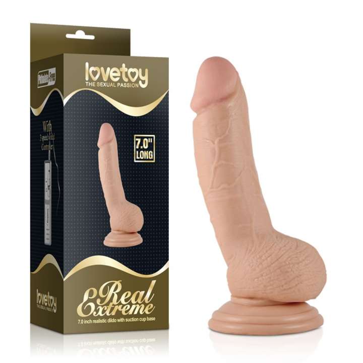 Priser på LOVETOY REAL EXTREME DILDO 18CM