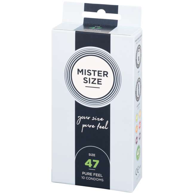 Priser på Mister Size Pure Feel Kondomer 10 stk - Klar - M