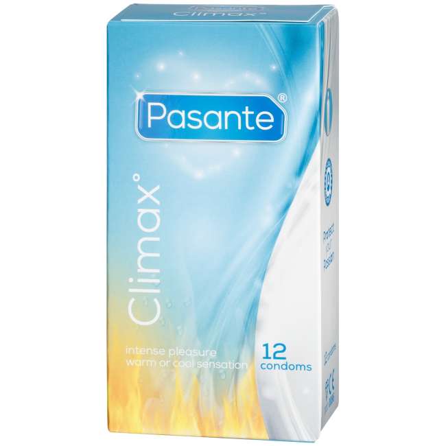 Priser på Pasante Climax Warming & Cooling Kondomer 12 stk - Klar