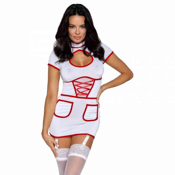 Priser på Cottelli Lora Sygeplejerske Kostume - XL