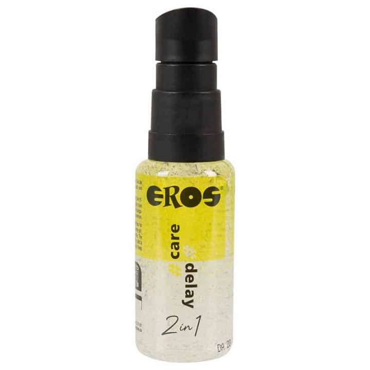 Priser på Eros 2 i 1 Vandbaseret Care og Delay Gel 30 ml.
