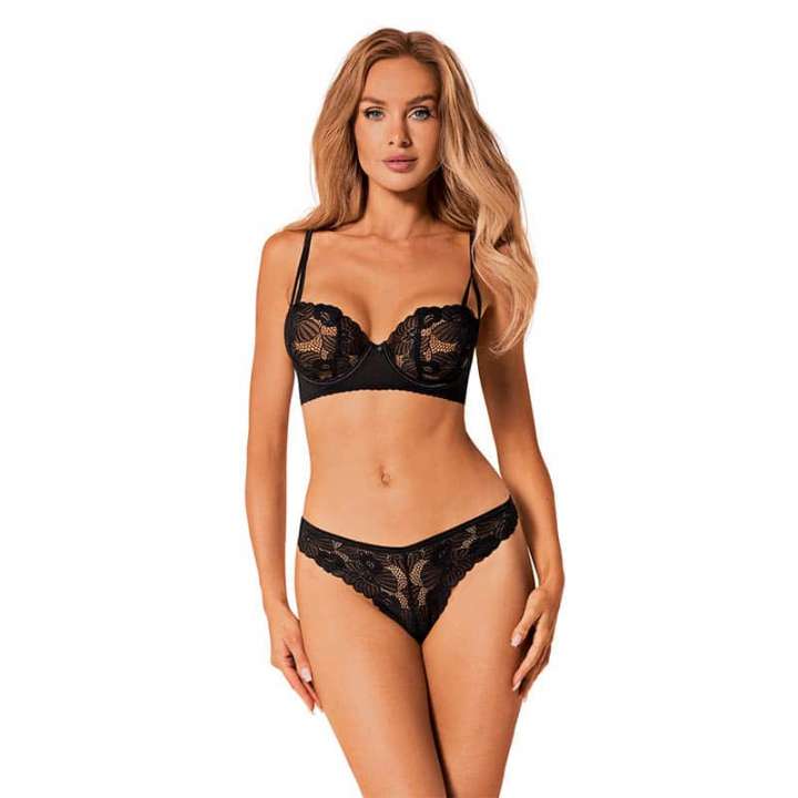 Priser på Obsessive Serena Love BH Sæt Sort - XL/XXL