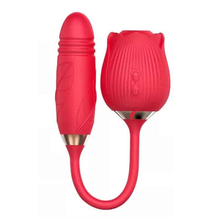 Priser på Celestials Rose Multi Vibrator Rød