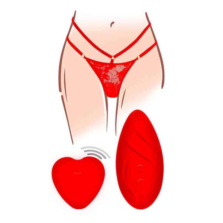 Priser på ToyJoy Divine Trusse Vibrator Rød