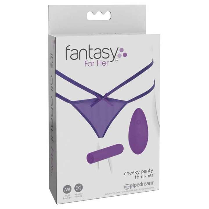 Priser på Fantasy For Her Cheeky Panty Thrill-Her Vibrerende Trusse