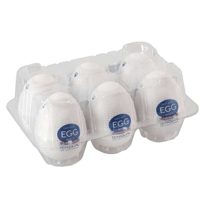 Priser på TENGA Egg Misty 6 Pack Onani Håndjob til Mænd