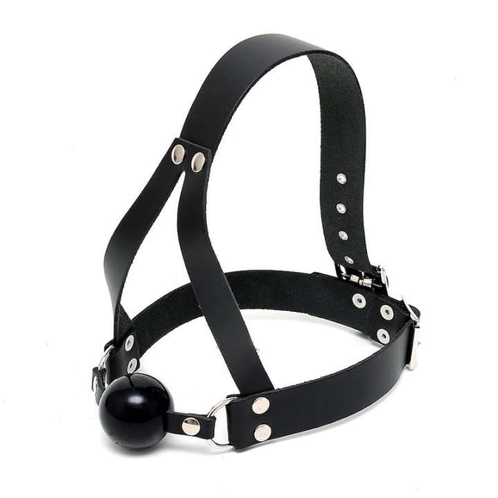Priser på RIMBA Bondage Play Headstrap Gagball