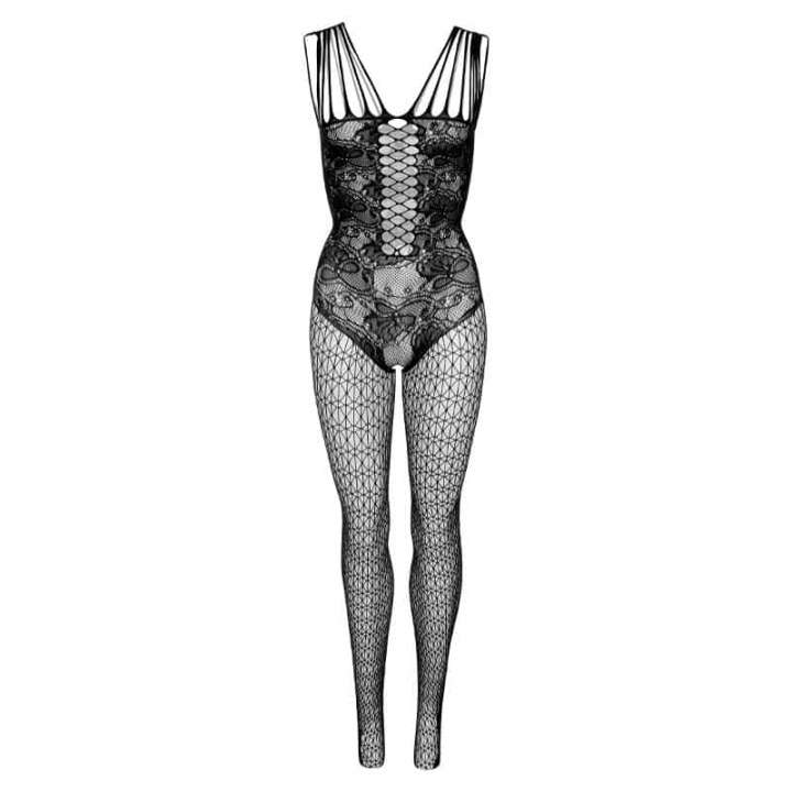 Priser på Daring Intimates Hex and Lace Bundløs Catsuit Sort