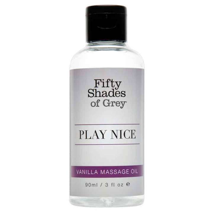 Priser på Fifty Shades Play Nice Vanilje Massage Olie 90 ml