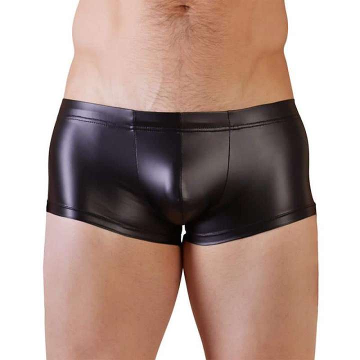 Priser på NEK John Mat Wetlook Boksershorts Sort - M