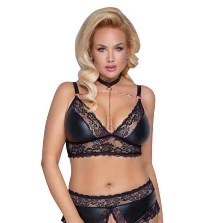 Priser på Cottelli Curves Liva Lingeri Sæt - XL