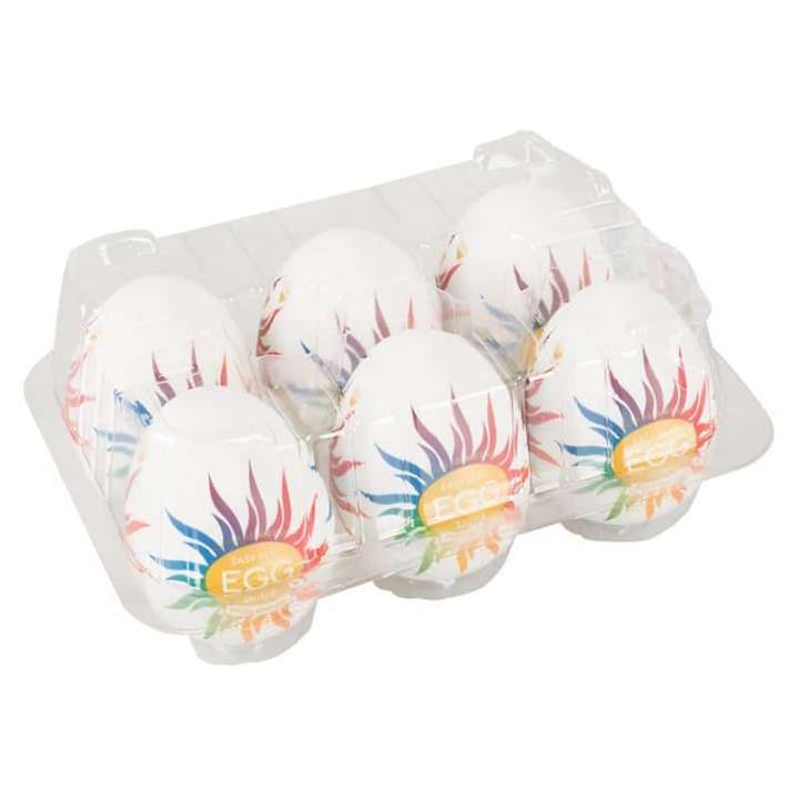 Priser på TENGA Egg Shiny Pride Edition 6 Pack Onani Håndjob til Mænd
