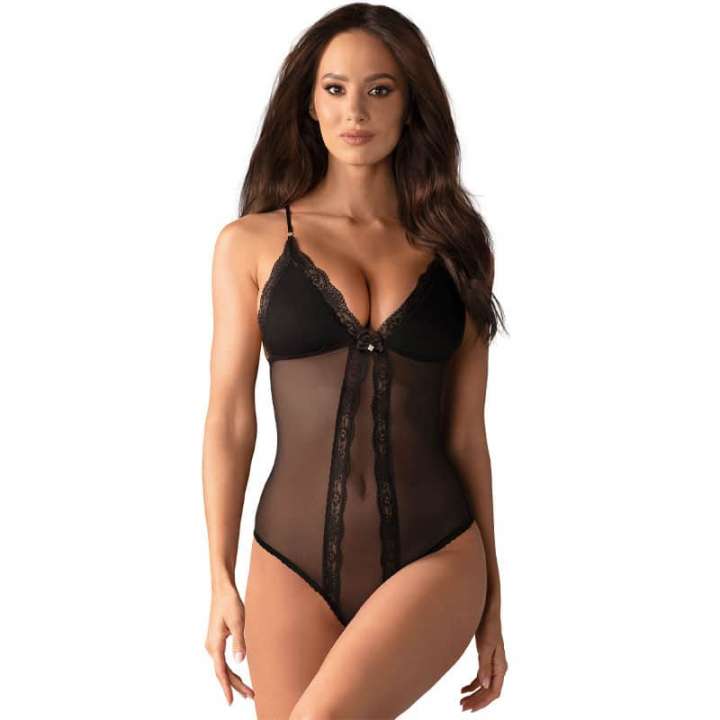 Priser på Obsessive Rafaela Bundløs Bodystocking Sort - S/M