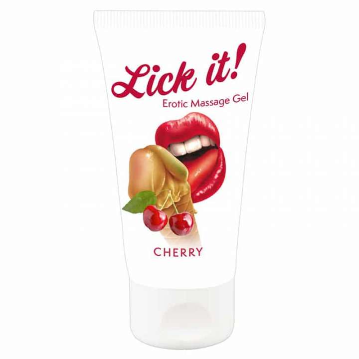 Priser på Lick It Erotisk Massage Gel Kirsebær