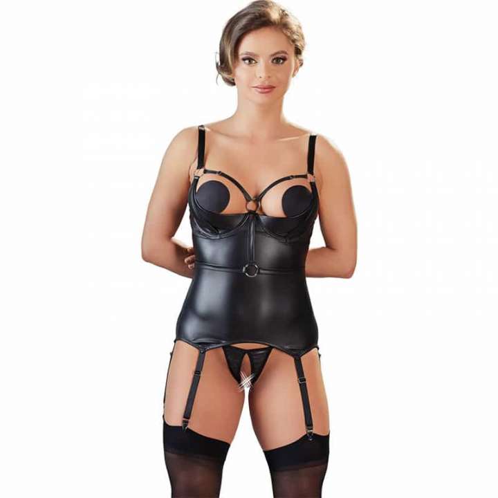 Priser på Cottelli Nora Bondage Corsage med Manchetter - XL
