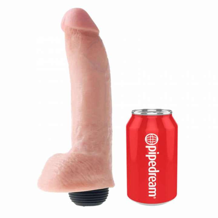 Priser på King CockÂ® Sprøjte Dildo med Kugler 23 cm