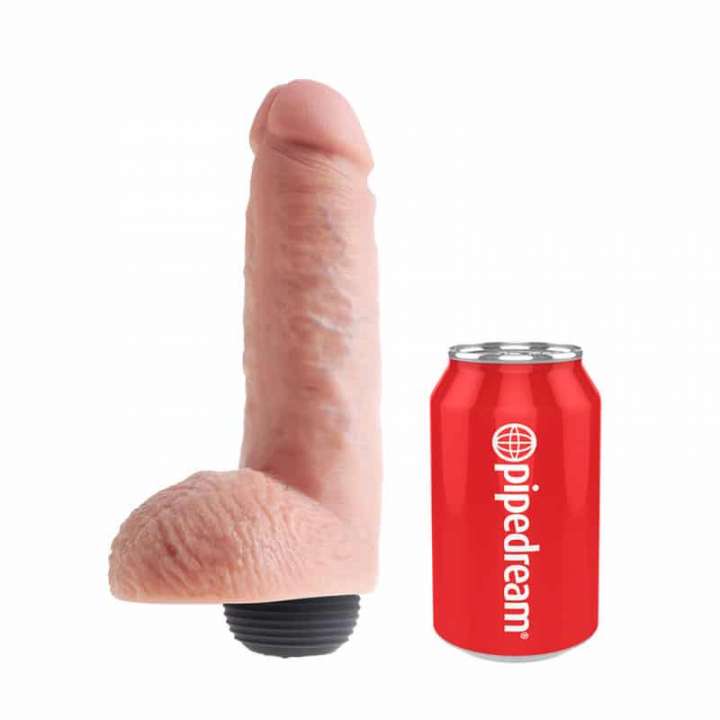 Priser på King CockÂ® Sprøjte Dildo med Kugler 20 cm