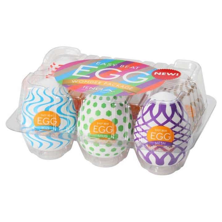 Priser på TENGA Eggs Variety Wonder 6 Pack Onani Håndjob til Mænd