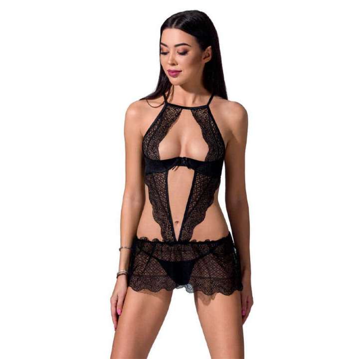 Priser på Passion Yona Chemise Sort - L/XL