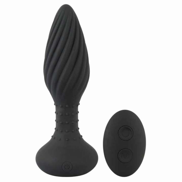 Priser på ANOS Vibro Buttplug Virvel Sort