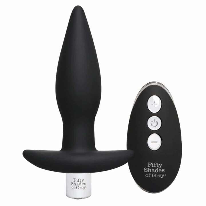 Priser på Fifty Shades of Grey Relentless Vibrations Fjernbetjent Butt Plug