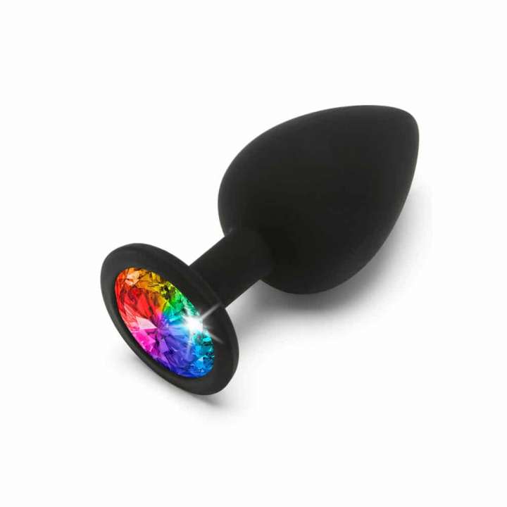 Priser på ToyJoy Rainbow Butt Plug Jewel Large