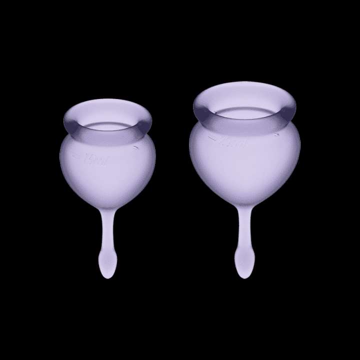 Priser på Satisfyer Feel Good Menstruationskop 2 pak - Lilla