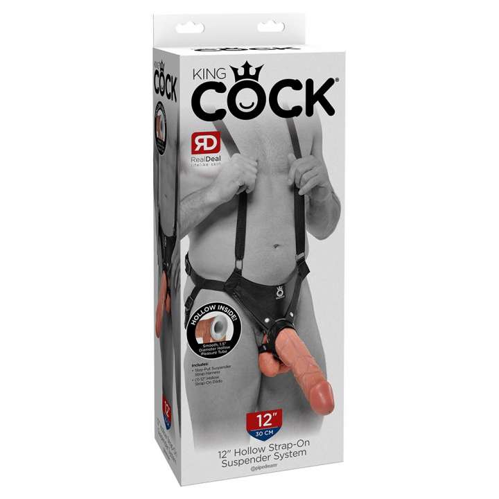 Priser på King CockÂ® Harness med Hul 30 cm Kæmpe Dildo