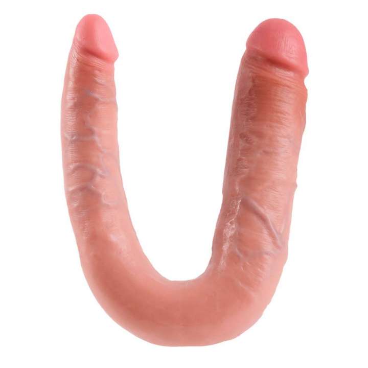 Priser på King CockÂ® Stor dobbelt dildo 18 cm