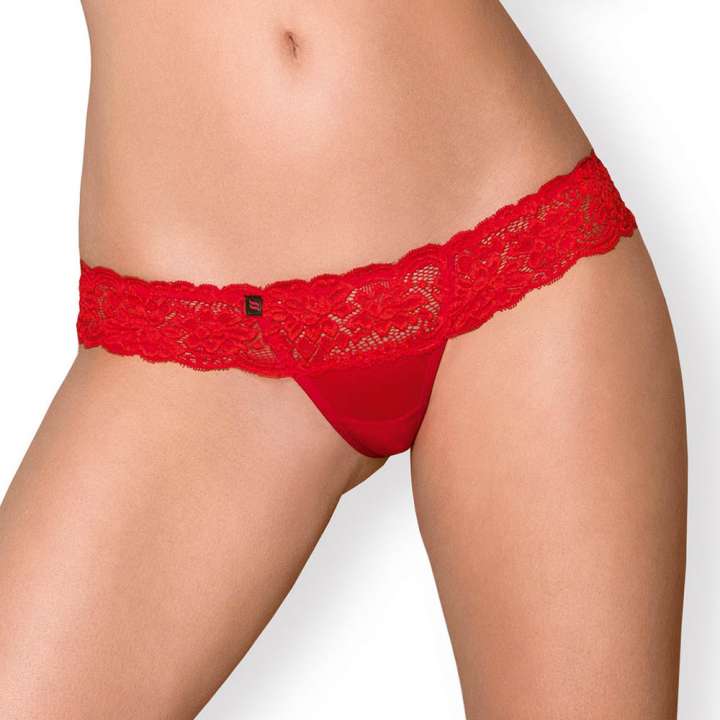 Priser på Obsessive Camellia G-Streng Rød - L/XL