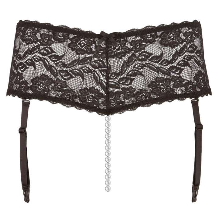 Priser på Cottelli Curves Hofteholder Sort med perlesnor - XL