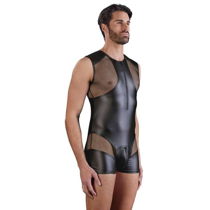 Priser på NEK Sort Jumpsuit til mænd i mat look - S