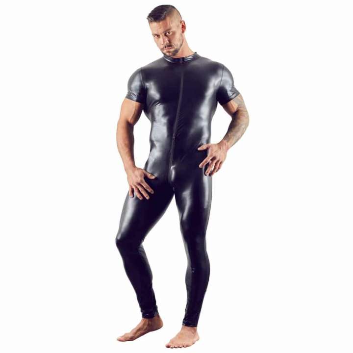 Priser på SvenJoyment Sort Jumpsuit med Korte Ærmer til Mænd - M
