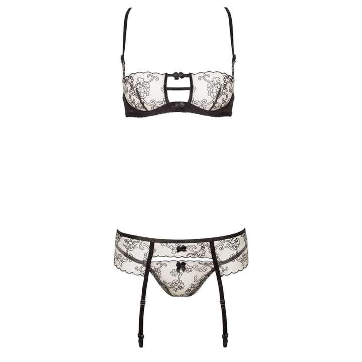 Priser på Beauty Night Fashion Philippa Hofteholder Sæt Nude og Sort - S/M