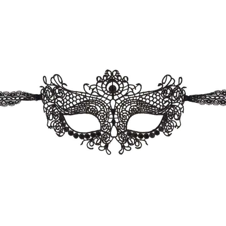 Priser på Cottelli Broderet Maske Sort