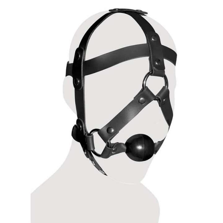 Priser på Zado Læder Harness med Gagball