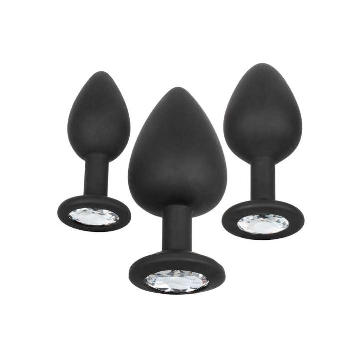 Priser på CalExotics Sort Buttplug Sæt med 3