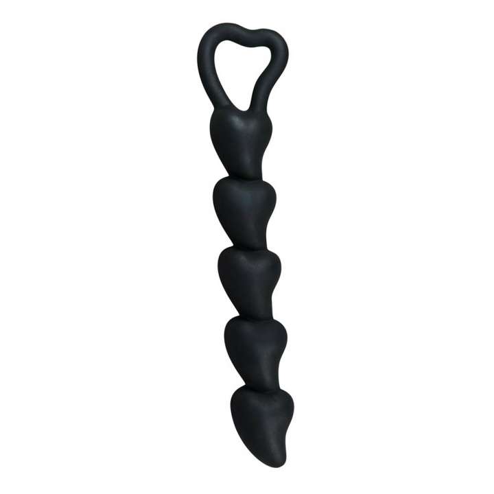 Priser på Black Velvets Anal Beads Sort kæde