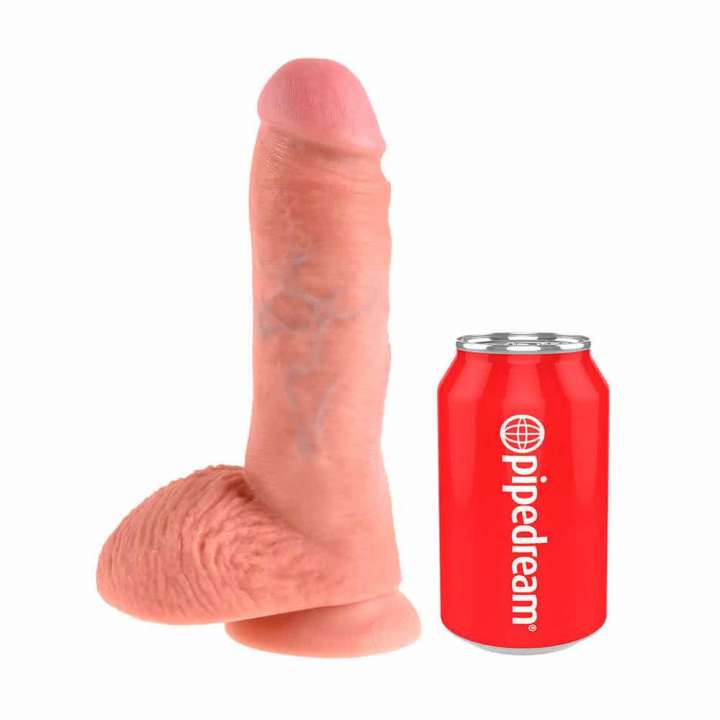 Priser på King CockÂ® Realistisk Dildo med Kugler 20 cm