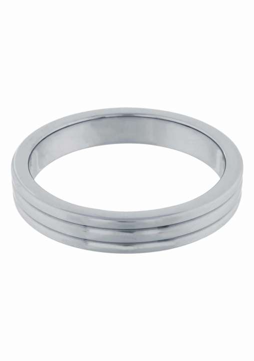 Priser på Stål Ribbed Penisring 50 mm