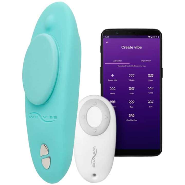 Priser på We-Vibe Moxie Trusse Vibrator med Fjernbetjening og App