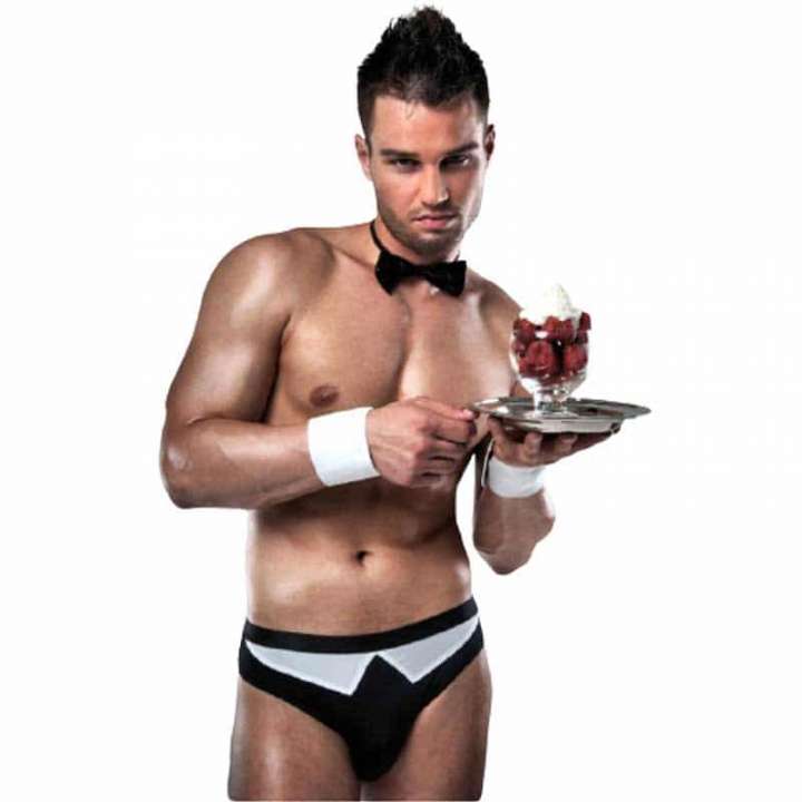 Priser på Passion The Bartender II Sæt til Mænd Sort og Hvid - L/XL