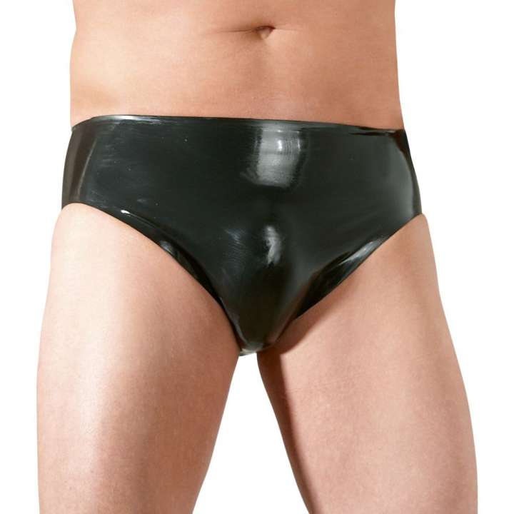 Priser på Latex trusse med analdildo